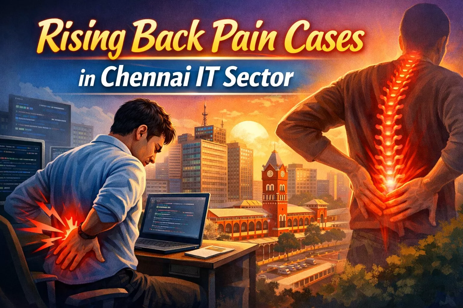 why-back-pain-is-rising-in-it-employees-chennai